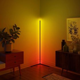 RGBCW Corner Floor Lamp, Minimalist Style Floor Lamp, Bedside Lamp, Reading stading Lamp, Ambient night lights