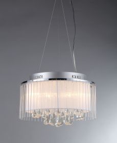 Ares Chrome Five-Light Chandelier