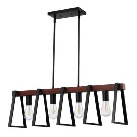 VEVOR 4-Light Kitchen Island Pendant Lights 60W Adjustable Dining Room Light E26