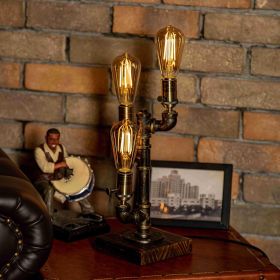 Shadow Steampunk Handmade Vintage Adjustable Pipe Lamp