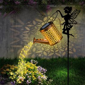 Outdoor Solar Hanging Lanterns, Waterproof Watering Can with Blink Color Lights for Lawn,Patio,Garden Decor - Perfect Yard,Pathway Decorations