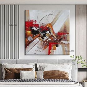 Handmade Oil Painting Hand Painted Wall Art Abstract Home Decoration Decor Stretched Frame Living Room hallway bedroom luxurious decorative painting (size: 150x150cm)