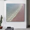 100% Handmade Abstract simple pure thick ocean sea landscape modern Oil Painting Modern Living room Home Decoration