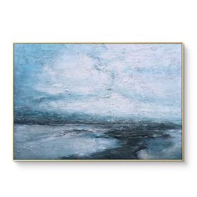 Hand Painted Oil Paintings on Canvas Modern Abstract  Landscape Art Picture For Living Room Home Decor No Frame (size: 50x70cm)