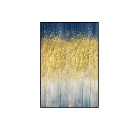 100% Handmade Painting Abstract Hanging Painting Nordic Simple Mural Modern Decorative Gold And Silver Painting Wall Decor (size: 50x70cm)