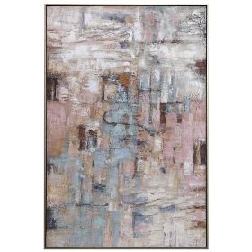 Hand painted Simple Easy abstract oil painting Modern Neutral Color Nordic Wall Art Texture Minimal Oil Painting on Canvas (size: 90x120cm)