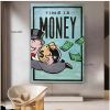 Handmade Hand Painted Oil Painting Wall Street Art Modern Abstract Alec Monopoly Millionaire Painting Home Living Room hallway bedroom luxurious decor