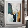 Oil Painting Hand Painted Vertical Abstract Animals Contemporary Modern Rolled Canvas  Living Room hallway bedroom luxurious decorative painting