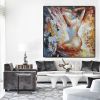 Handmade Oil Painting Hand Painted Square People Nude Modern Rolled Canvas Living Room hallway bedroom luxurious decorative painting