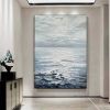 Hand Painted Abstract Landscape Oil Painting Oil Painting Seascape Clouds Nordic Wall Art Picture Modern Living Room Decor