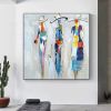 Oil Painting Hand Painted Square Abstract People Classic Modern Rolled Canvas Luxury home corridor living room decorative art