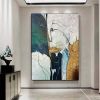 Oil Painting Hand Painted Vertical Abstract Animals Contemporary Modern Rolled Canvas  Living Room hallway bedroom luxurious decorative painting